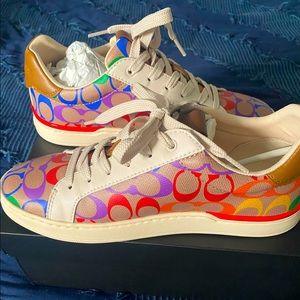 Coach lowline rainbow cut sneakers